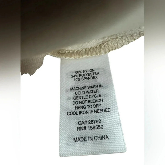 Rachel Zoe NWT Cream Colored Straight Leg Pleated Trousers - Picture 8 of 8